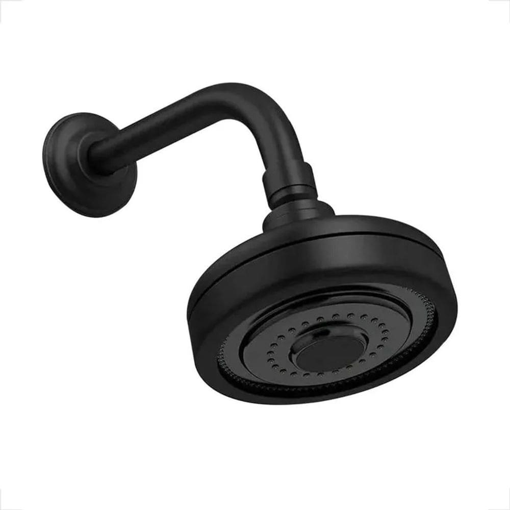 Ducha Rainha Auto-Limpante Redonda Preto Fosco | 216004