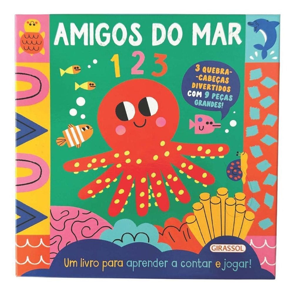 Quebra-Cabeça Em Ação - Amigos do Mar - 1 2 3