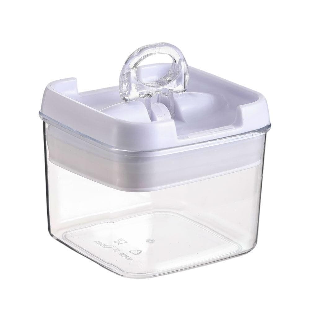 Pote Hermético Quadrado 280ml Com Tampa Trava E Alça - Linha Mood