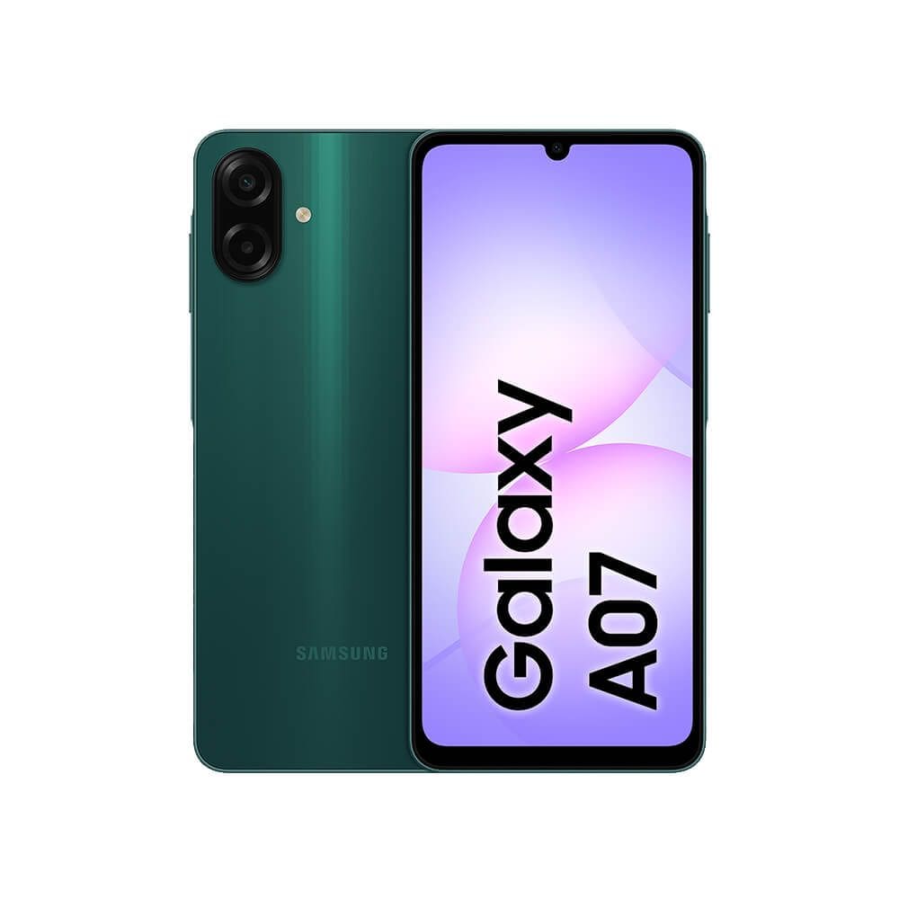 Celular Samsung Galaxy A07 256GB, 8GB, Câmera 50MP, Tela 6.7”, Proteção IP54, Processador 6nm - Verde