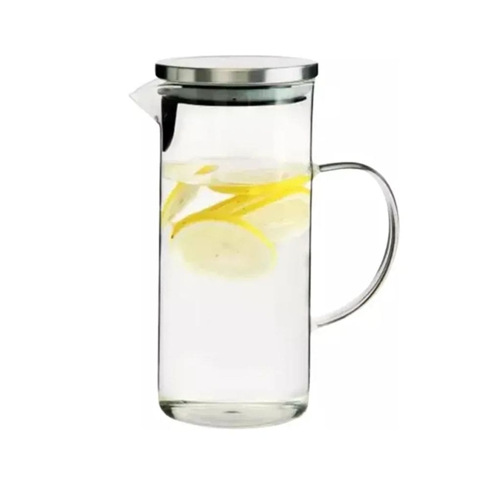 Jarra de Vidro 1,4 Litros com Tampa para Agua Suco Chá - Gaia Glass