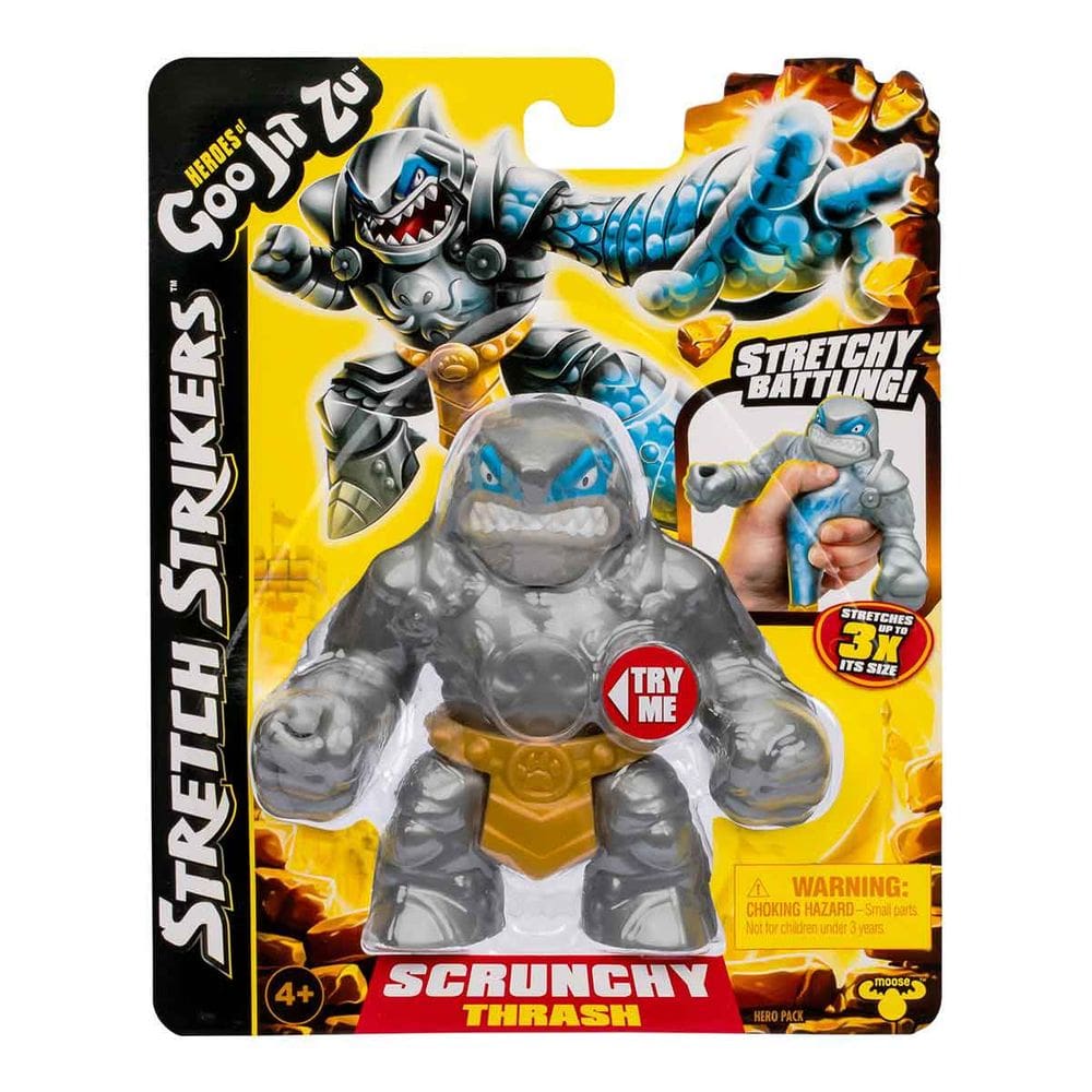 Boneco Elástico Thrash De 11Cm - Goo Jit Zu Stretch Strikers