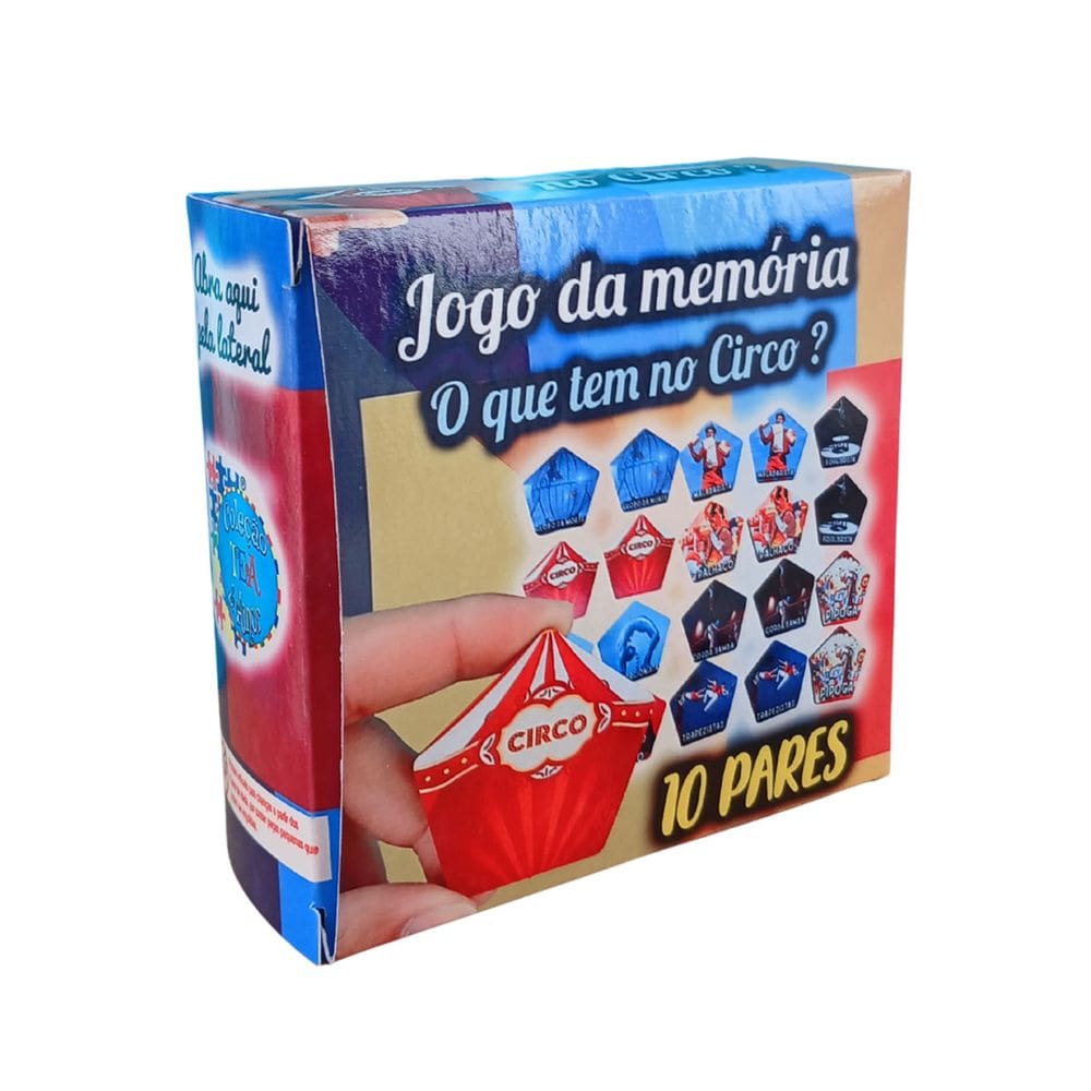 Jogo da Memória Cognitivo Circo de 10 Pares