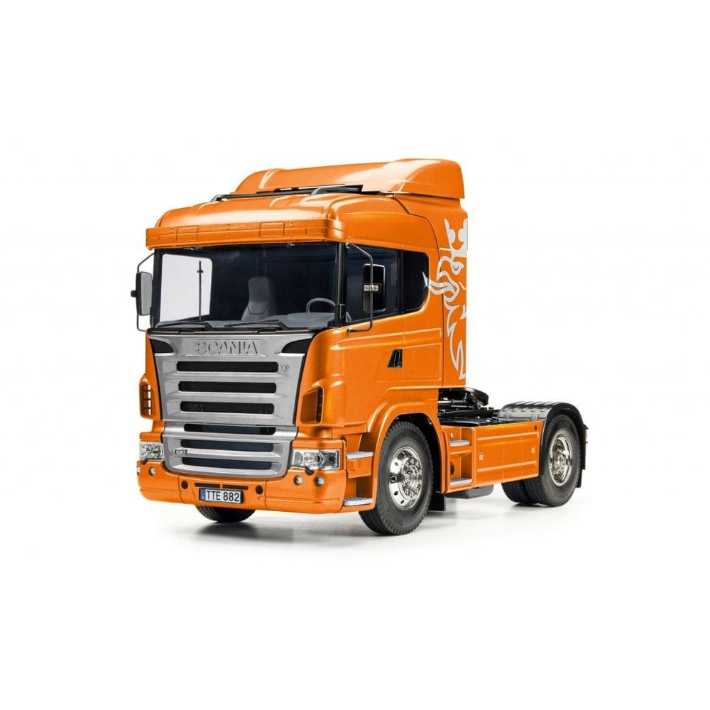 Automodelo Caminhão Tamiya 1/14 Scania R470 Highline Laranja