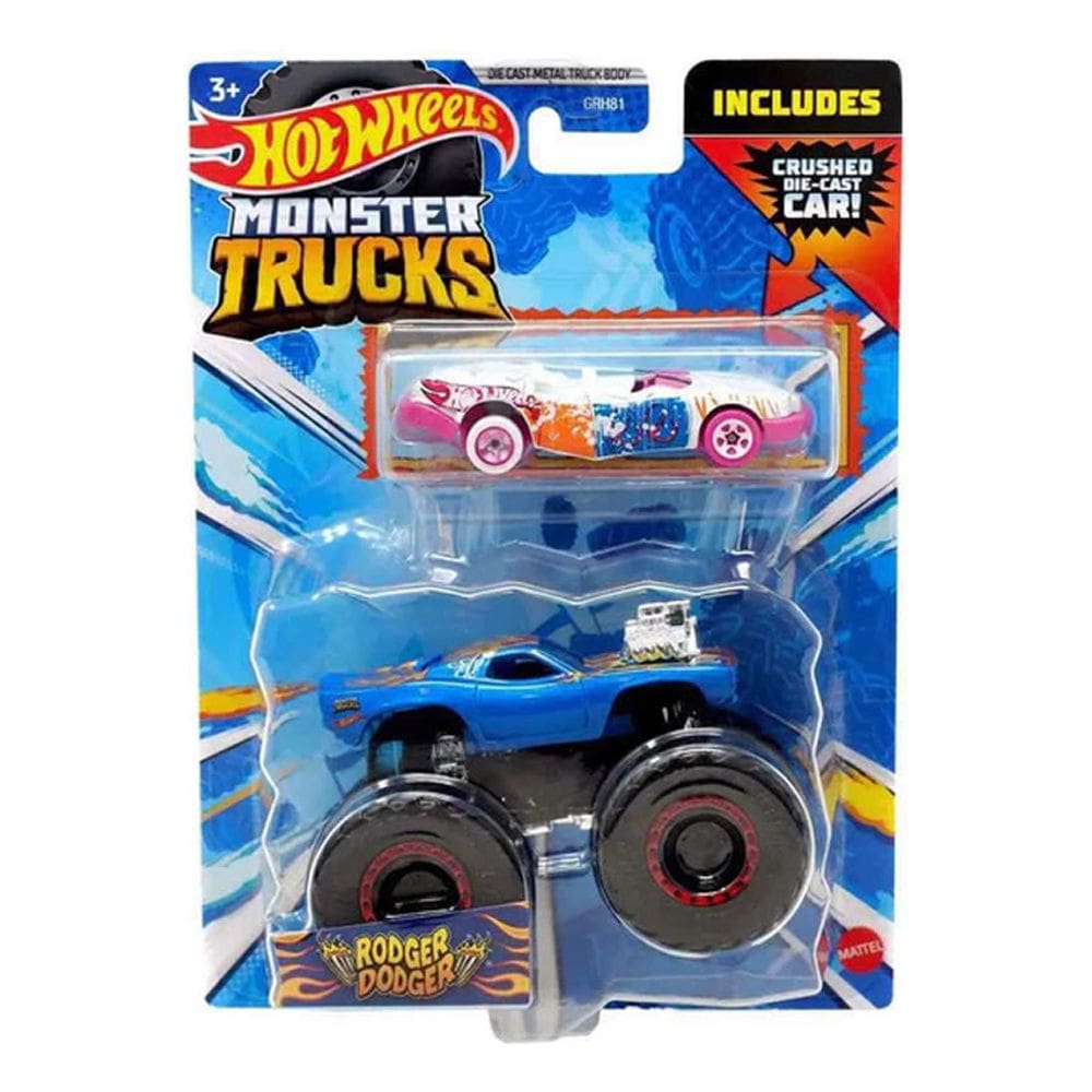 Miniatura Hot Wheels Monster Trucks Rodger Doger (3713)