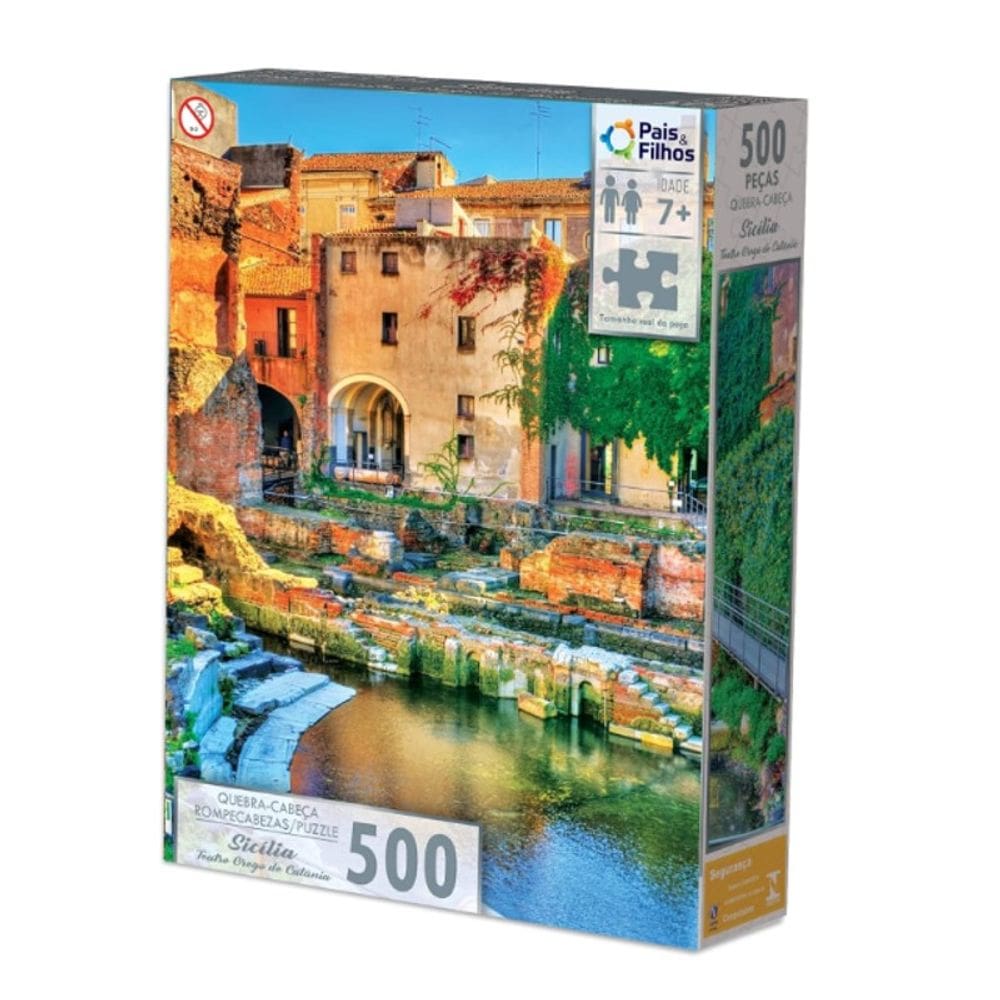 Qubra-Cabeça 500 Peças Sicilia Teatro Grego de Catania - Pais & Filhos