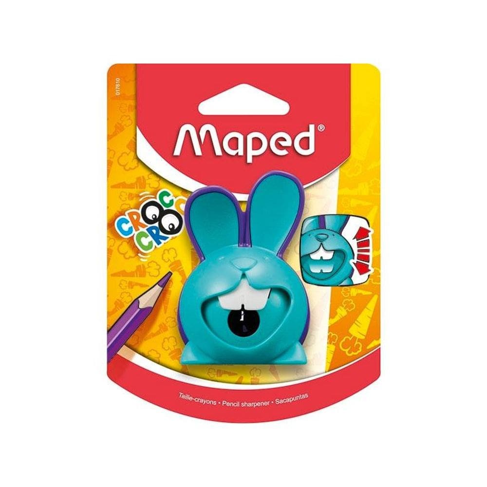 Apontador c/ coletor Croc Croc Coelho 1 furo 017610 Maped