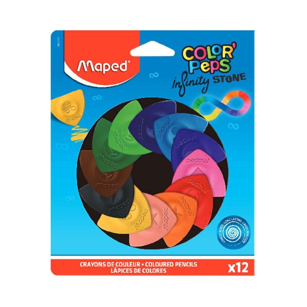 Lápis de cor Color`Peps Infinity Stone 12 cores 861217 Maped