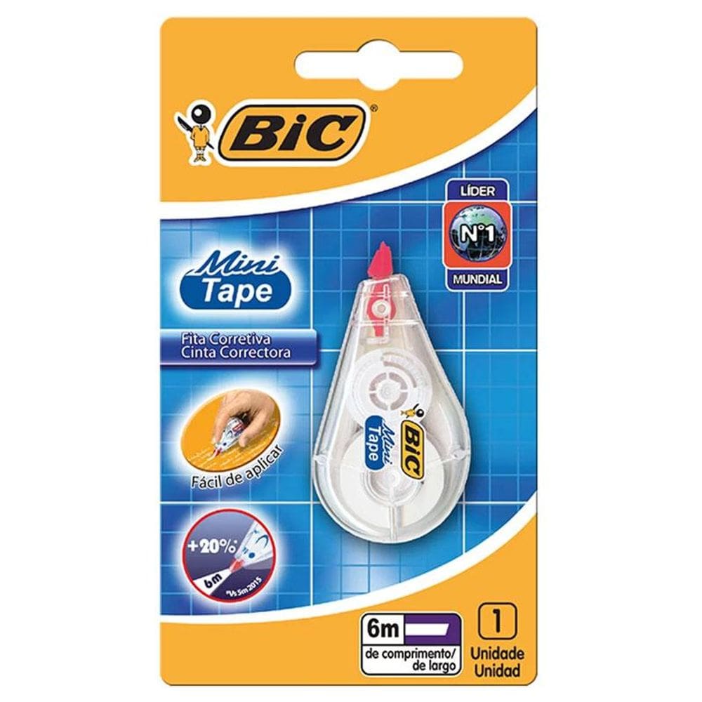 Corretivo em fita Mini Tape 5mmx6 metros - com 1 unidade - Bic