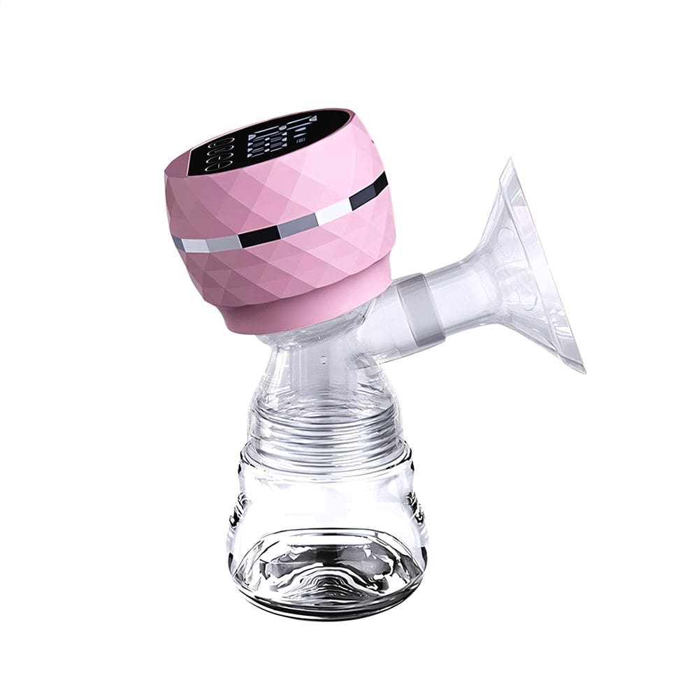 Bomba Tira Leite Rosa Automática 180ml com LED Portátil Protetor de Mama e Mamadeira