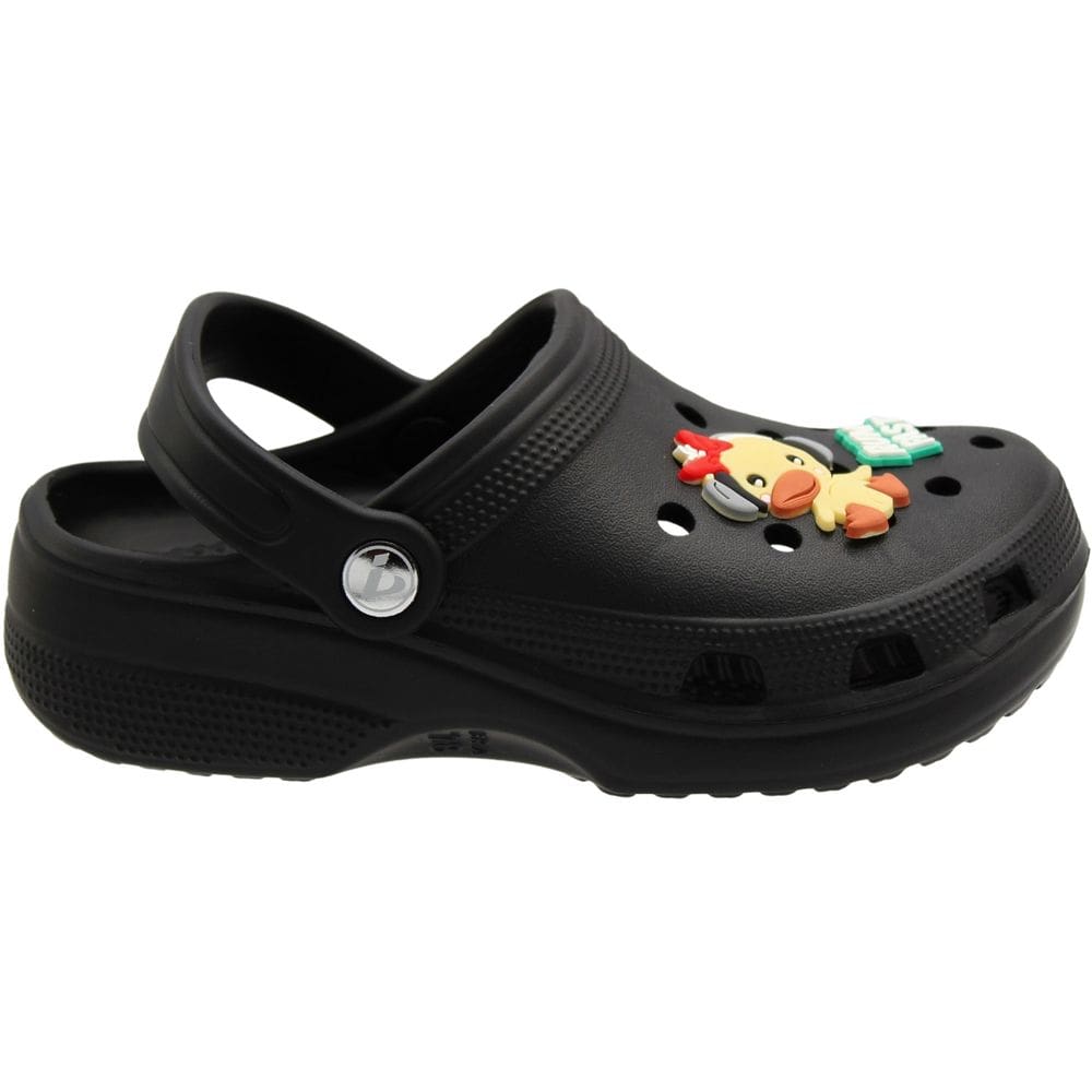 Clog Juvenil Largo Yvate Bottons Removíveis Confortável Menino