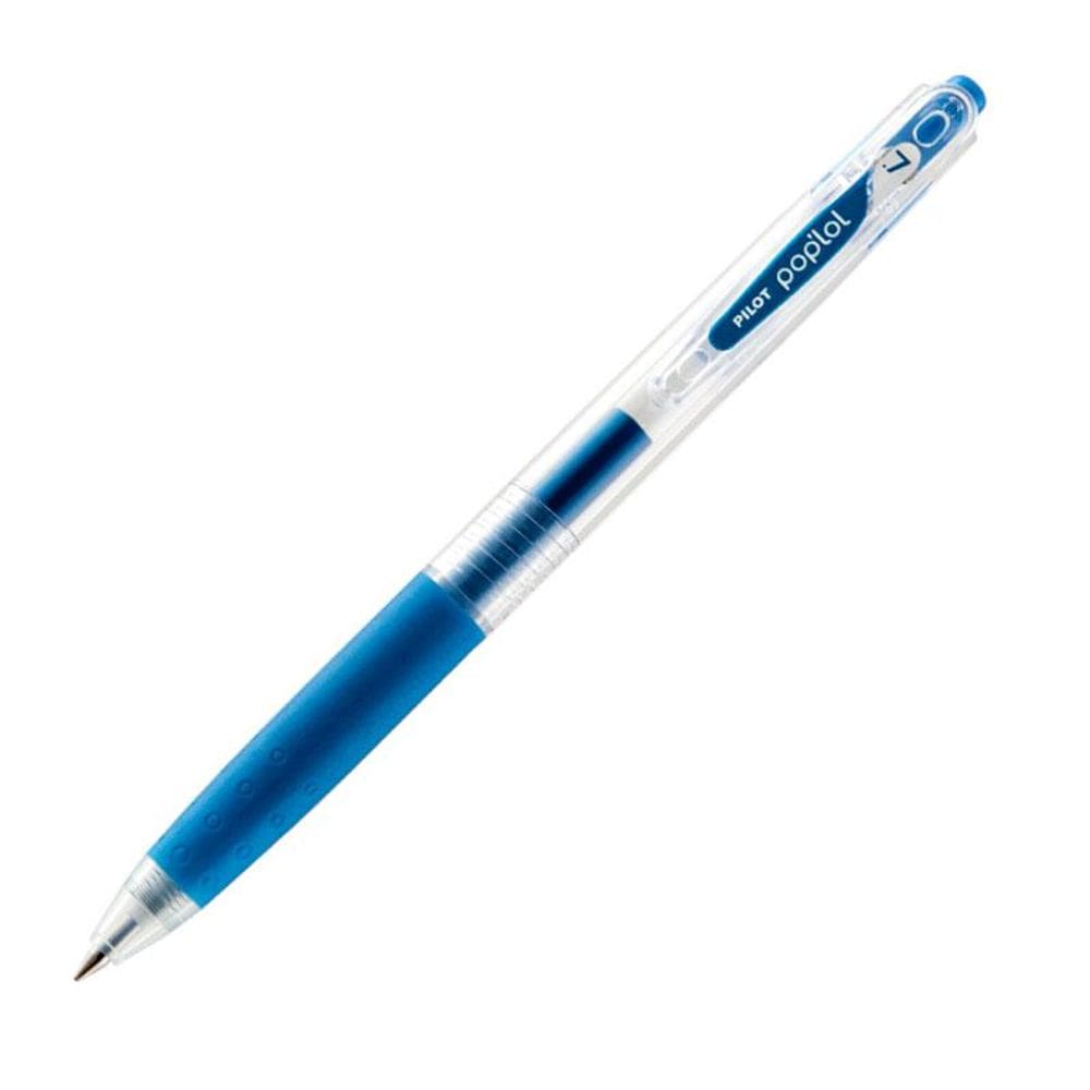 Caneta esfer Poplol Retrátil 0.7 BLPL7ML Azul Metálico Pilot