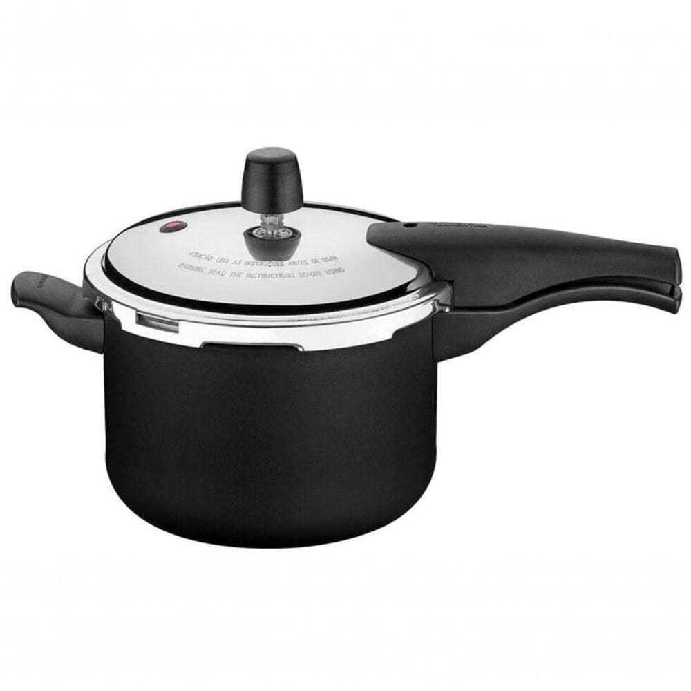 Panela Pressão Tramontina Vancouver Antiaderente 20cm 4,5l Preto