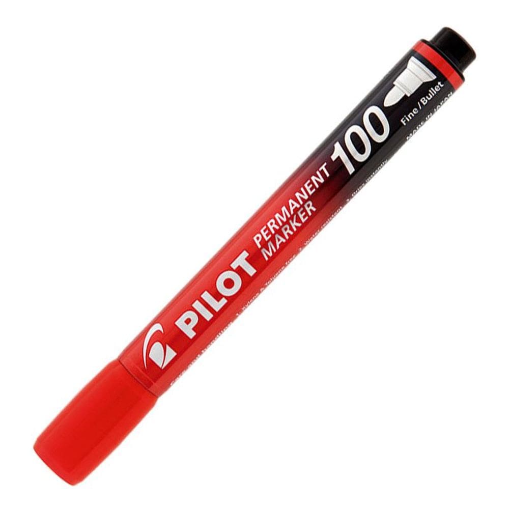 Pincel marker SCA 100 Vermelho ponta redonda Pilot