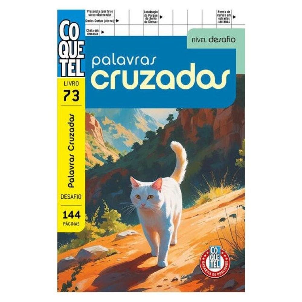 Livro Coquetel Palavras-Cruzadas Desafio 73