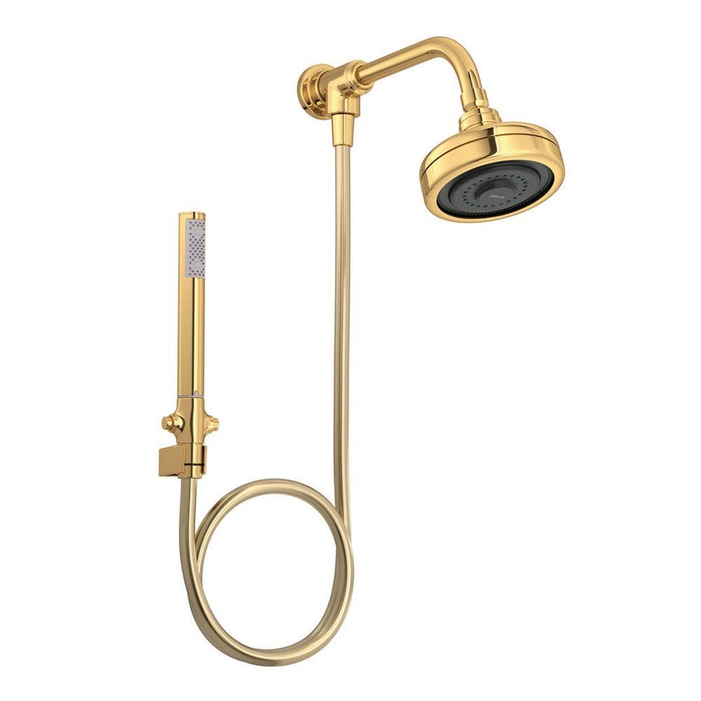 Chuveiro Deca Acqua Plus 1990.GL.STD.KIT.N de Parede com Desviador Gold