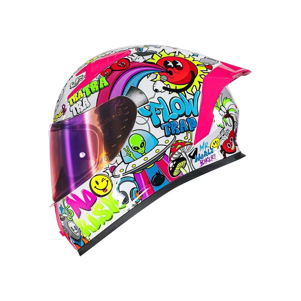 Capacete Norisk Flow Trap White Viseira Extra (58)
