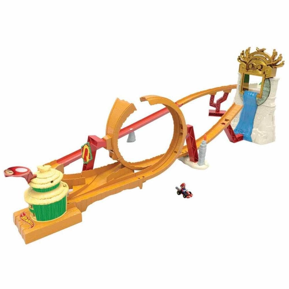 Conjunto de faixas Hot Wheels Mario Kart Super Mario Jungle Kingdom