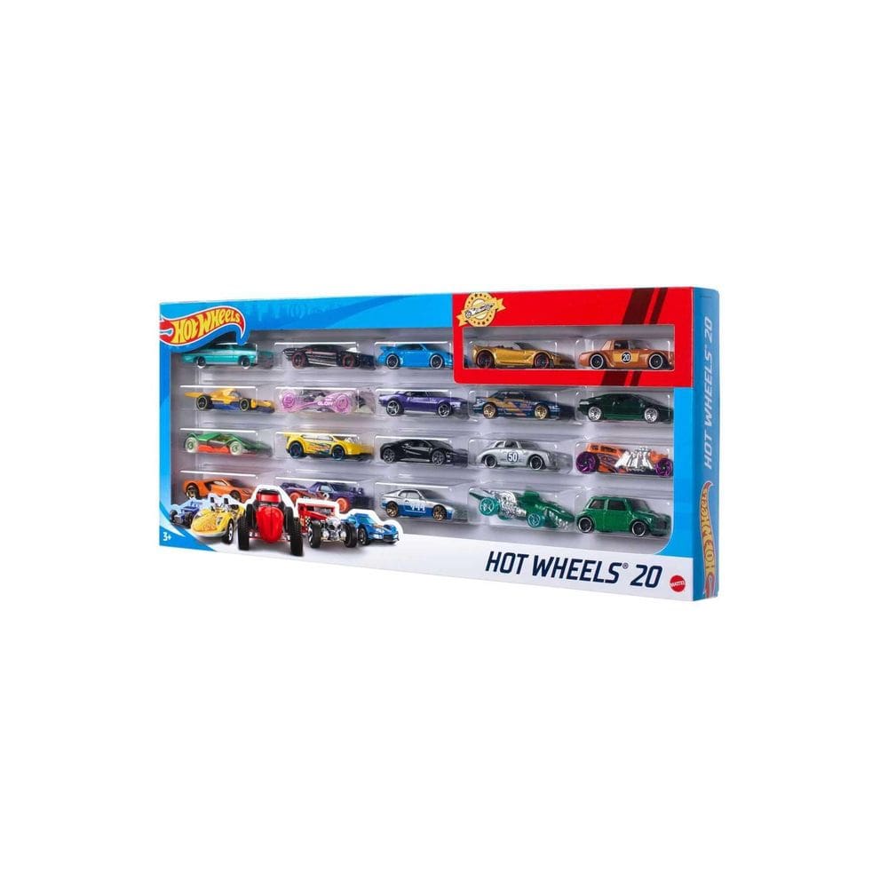 Toy Hot Wheels 20 de tamanho único para crianças de 5 anos ou mais Mattel