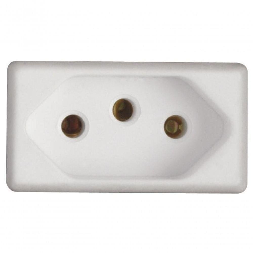 Módulo Tomada Tramontina 2p+t 10 A 250 V Branco