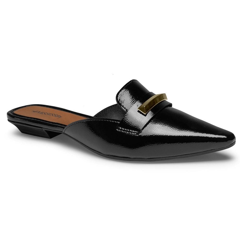 Mule Bico Fino Mississipi MF542 Feminino - Preto