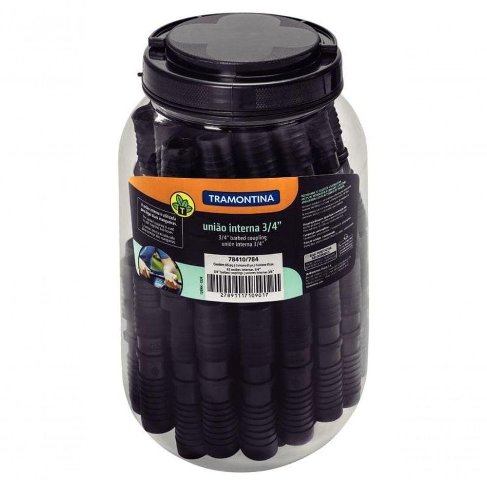 União Interna Tramontina 3-4” Pote Com 65 Unidades Para Mangueiras De Pebd