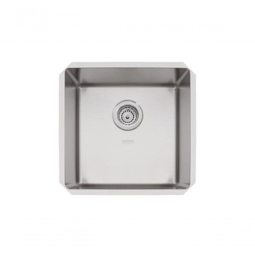 Cuba De Embutir Tramontina Design Collection Quadrum 40 U Em Inox Acabamento Acetinado 40x40 Cm