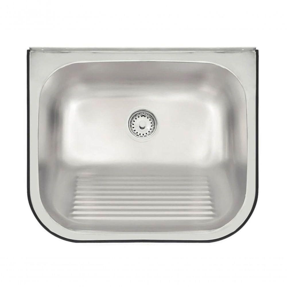 Tanque De Parede Tramontina Hera Wall 34litros Em Inox Acabamento Escovado 50x40cm