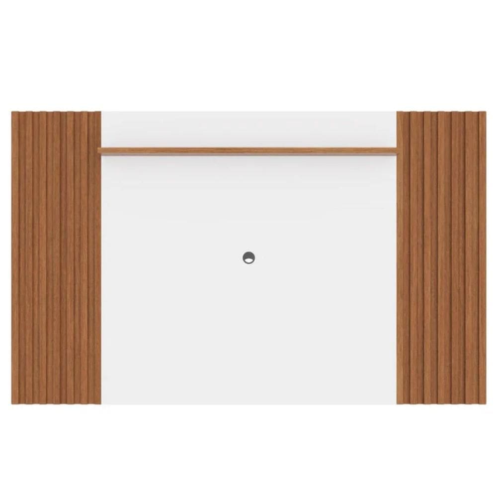 Painel para TV Allure 218cm Branco Gloss/Natural Província