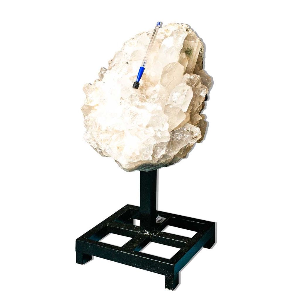 Drusa Cristal Pedra Natural Bruto 54cm 20kg na Base Tipo A