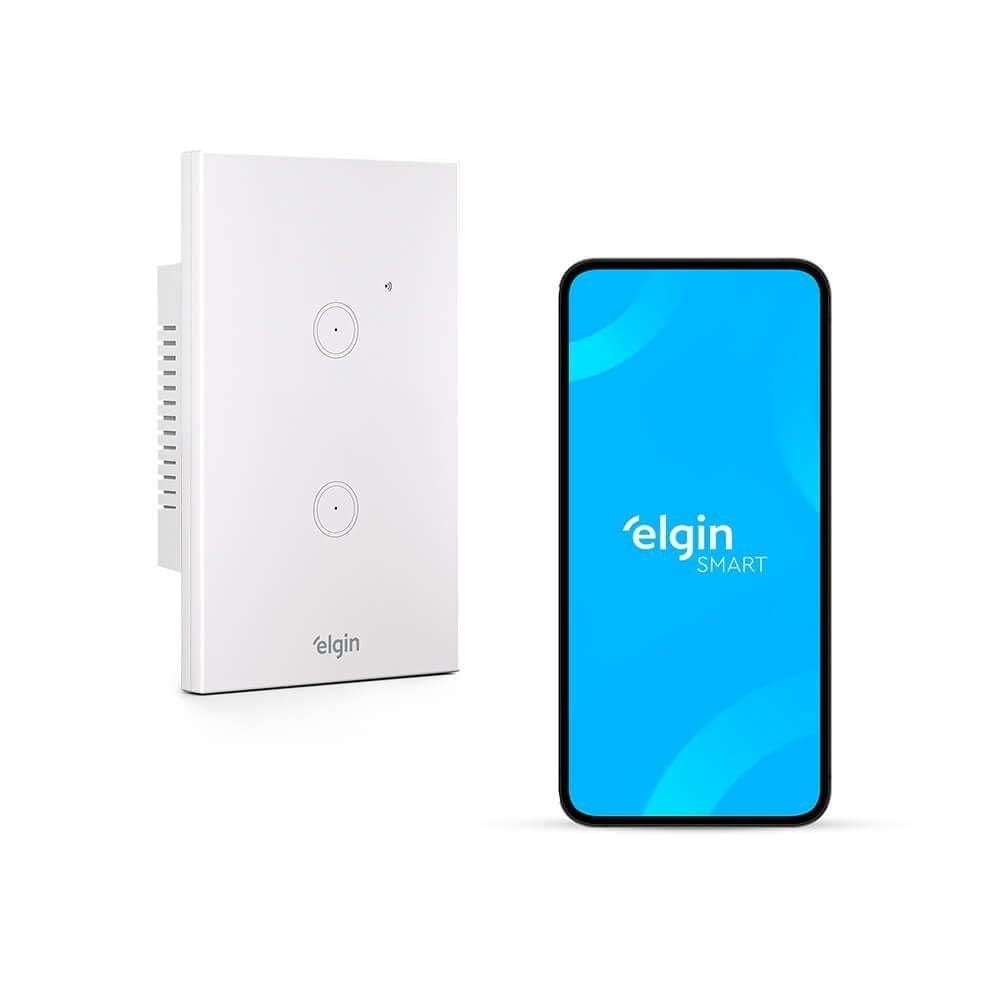 Interruptor Touch Smart 2 Botões Compatível Com Alexa E Google Home