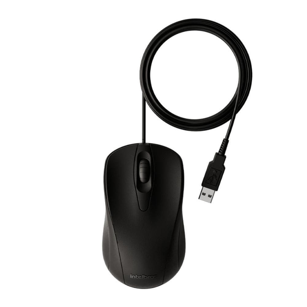 Mouse Intelbras Mci20 Com Fio Preto