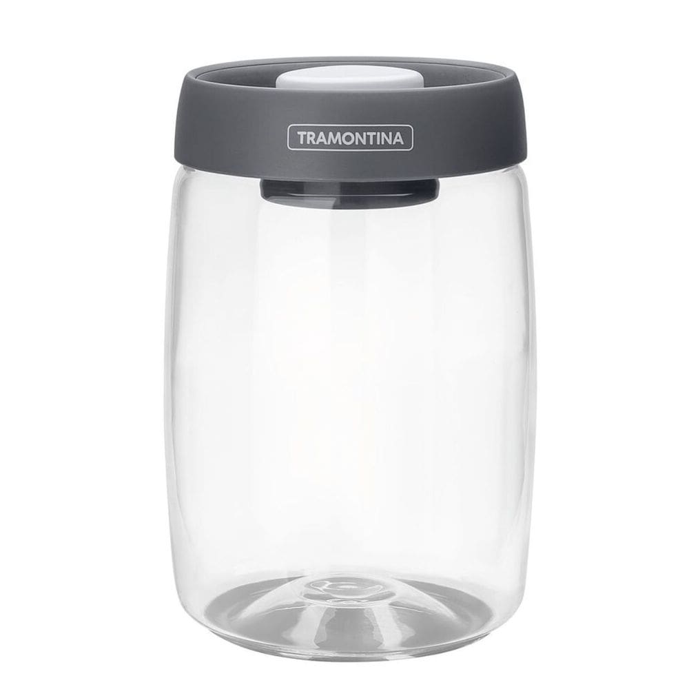 Pote Hermético Tampa Plástica a Vácuo Purezza Vidro Borosilicato 1,2 Litros Tramontina