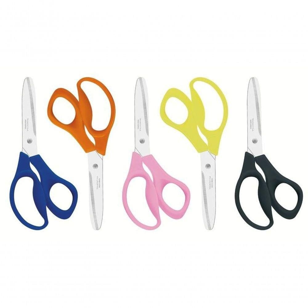 Tesouras Escolar Para Destro Tramontina Monstercort Mista Em Aço Inox E Cabo De Polipropileno 5”