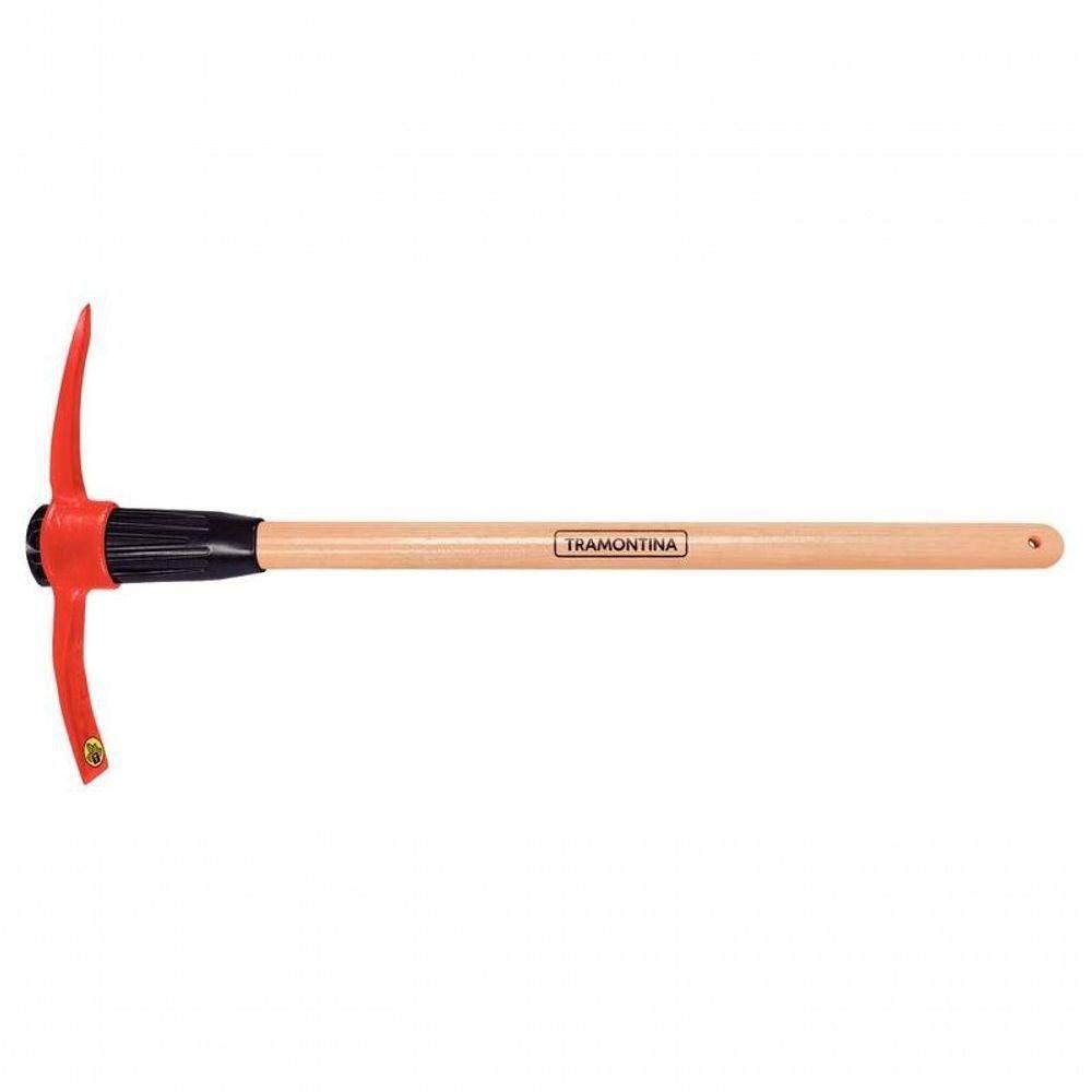 Picareta Estreita 5.0 Tramontina Em Aço Com Cabo De Madeira 90cm
