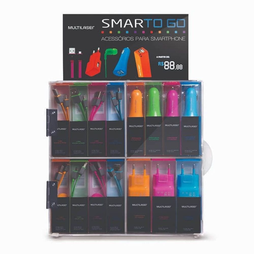 Kit De Acessórios Multilaser Smartogo Starter Cb079 X16/ C