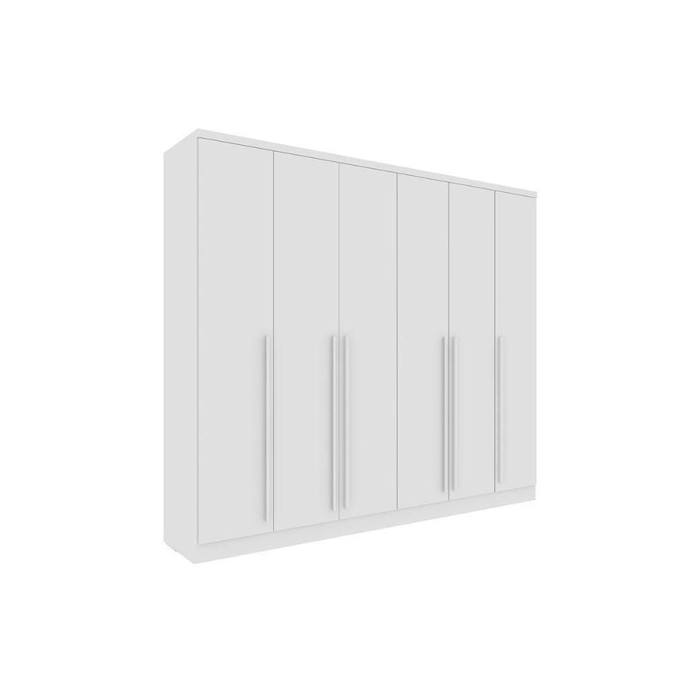Guarda Roupa 6 Portas 6 Portas E 8 Gavetas Sevilla Neve - Tcil Móveis