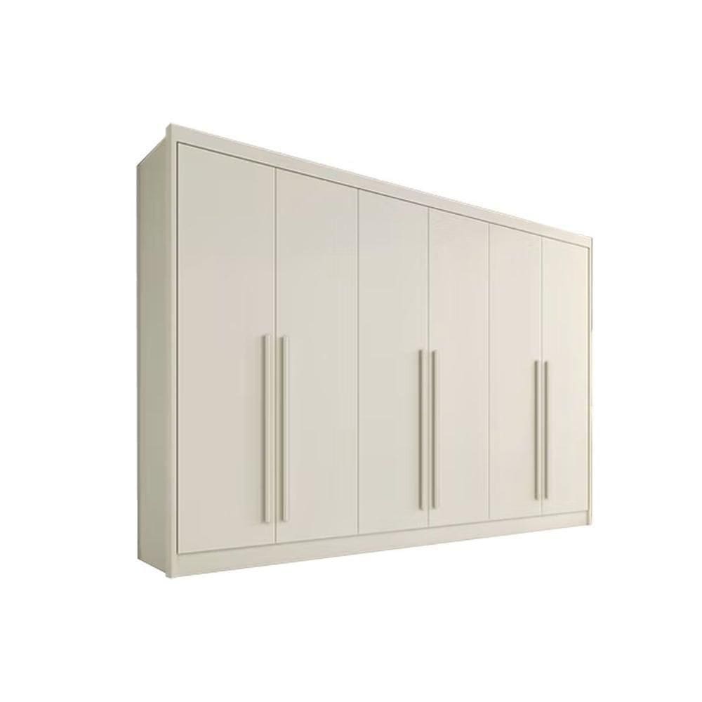 Guarda Roupa 6 Portas E 4 Gavetas Alba Plus Off White - Europa