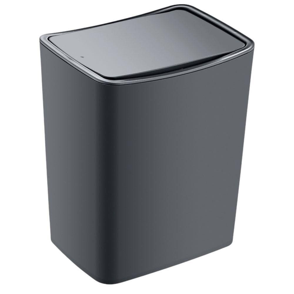 Lixeira Touch 4l - Elegância E Praticidade Para Ambientes Modernos Em Cinza