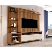 Estante Home Para Tv até 60 Polegadas Nobre 180cm Freijó com OffWhite - Rede Móveis