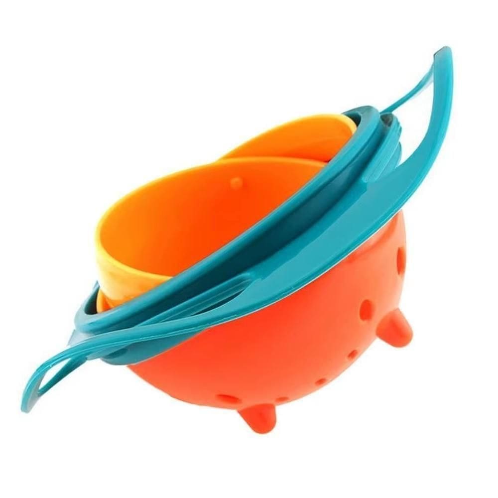 Comedouro Pet Giratório Anti-sujeira Para Cães E Gatos Com Design Higiênico E Fácil Limpeza - Verde