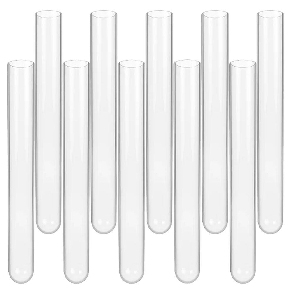Kit 10 Unidades Tubo de Ensaio em Acrílico