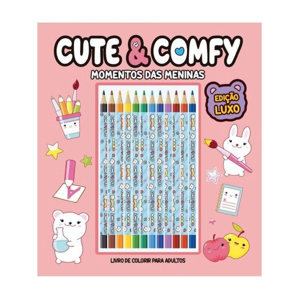Cute & Comfy Momentos Das Meninas - Edição De Luxo - 12 Lápis De Cor