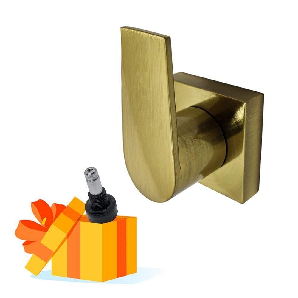 Acabamento Registro Alavanca Dourado Escovado + Adaptador Docol