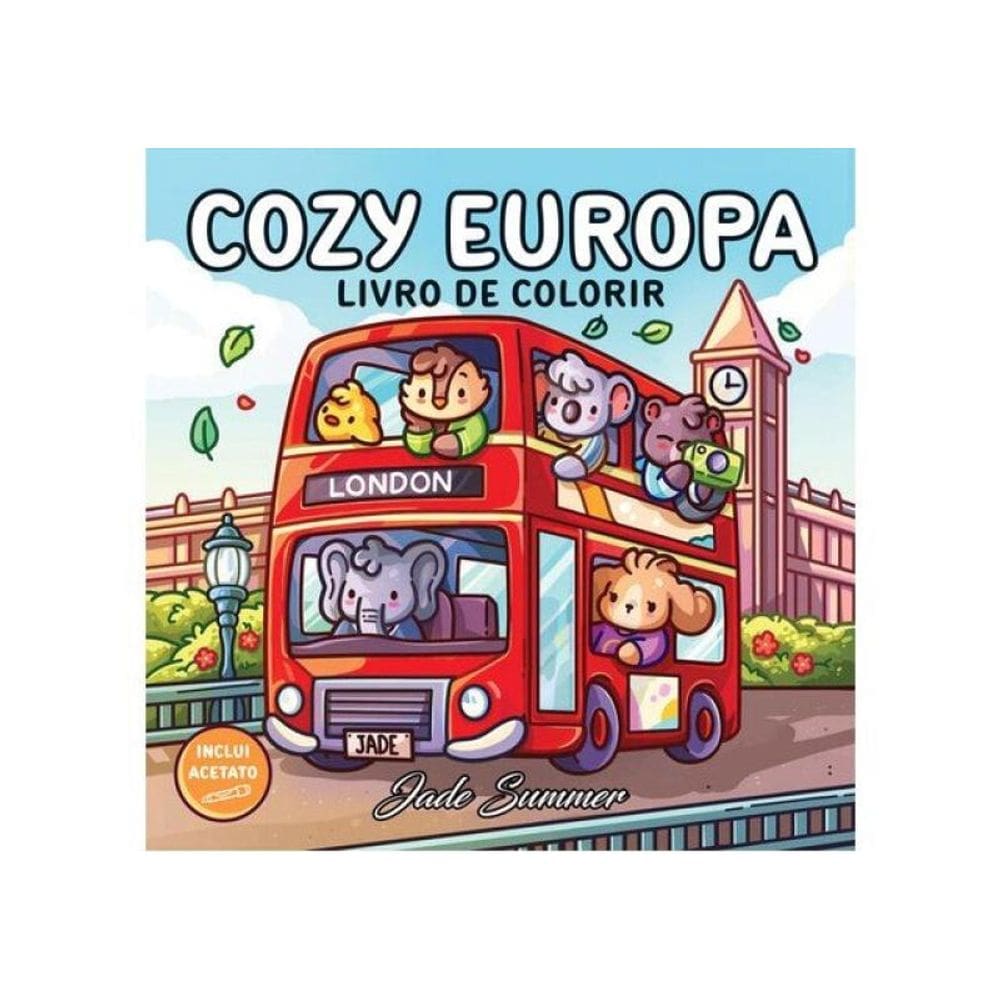 Cozy Europa – Livro De Colorir