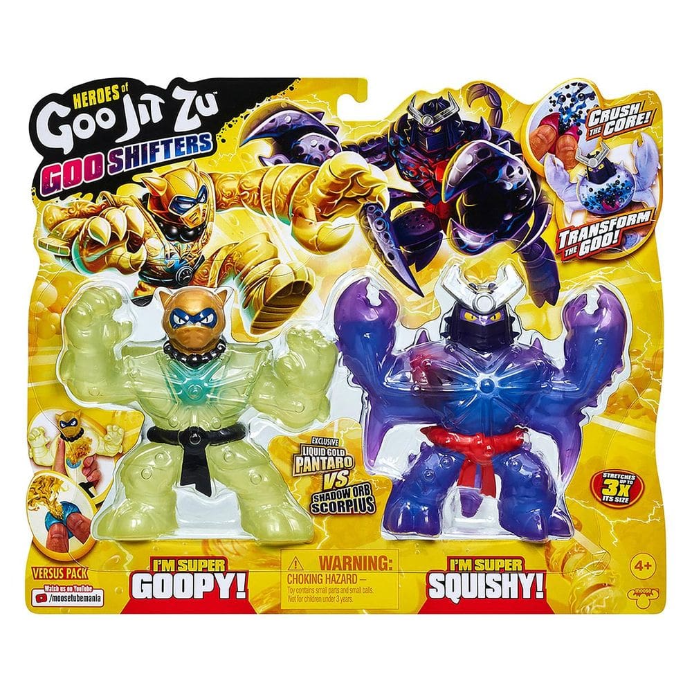 Goo Jit Zu - Pack Com 2 Bonecos Scorpius E Pantaro