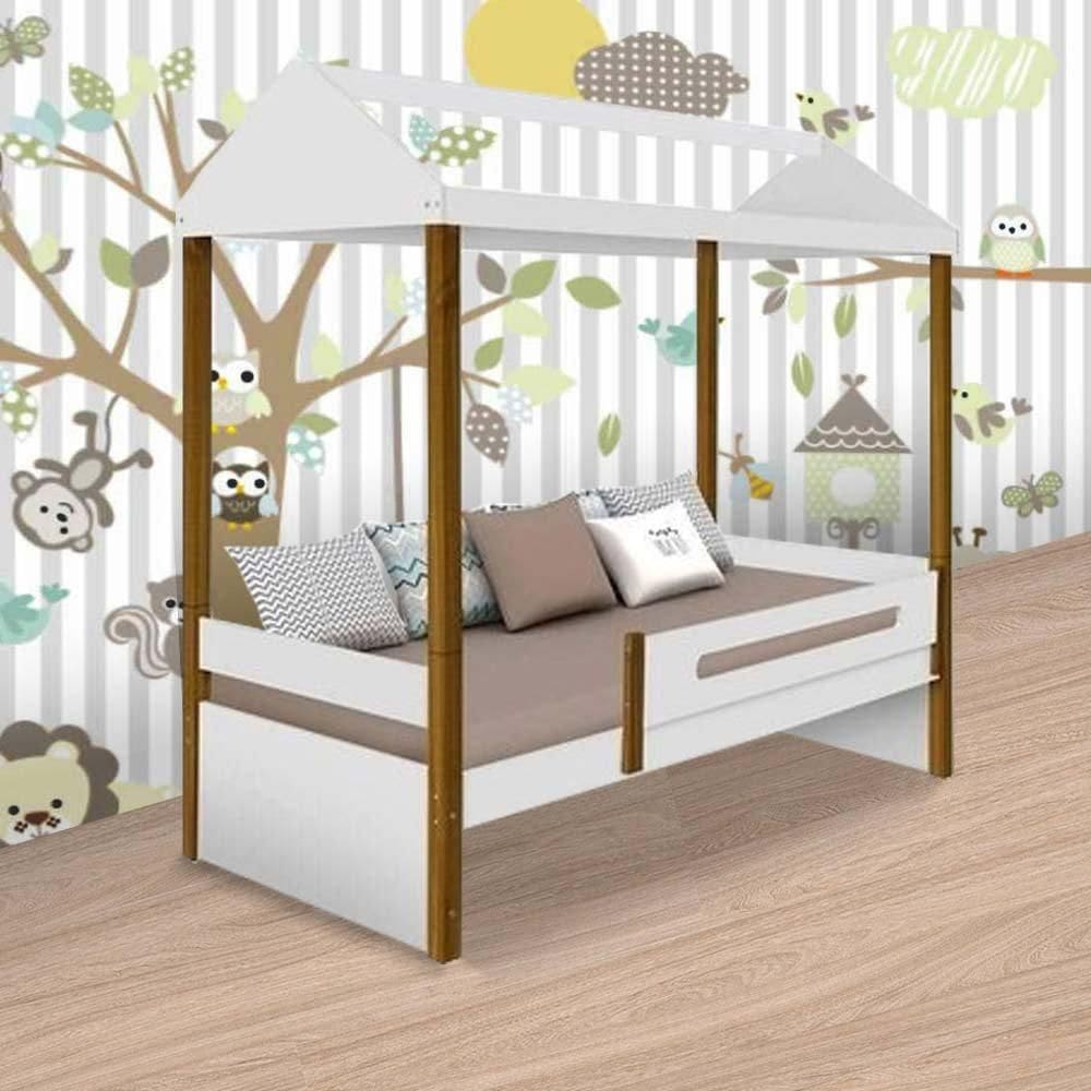 Cama Casa Solteiro Sara Branca