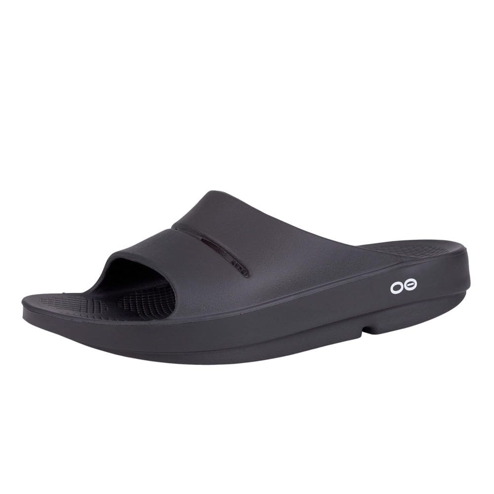 Recovery Slide OOFOS OOAhh Black Feminino 14 Masculino 12