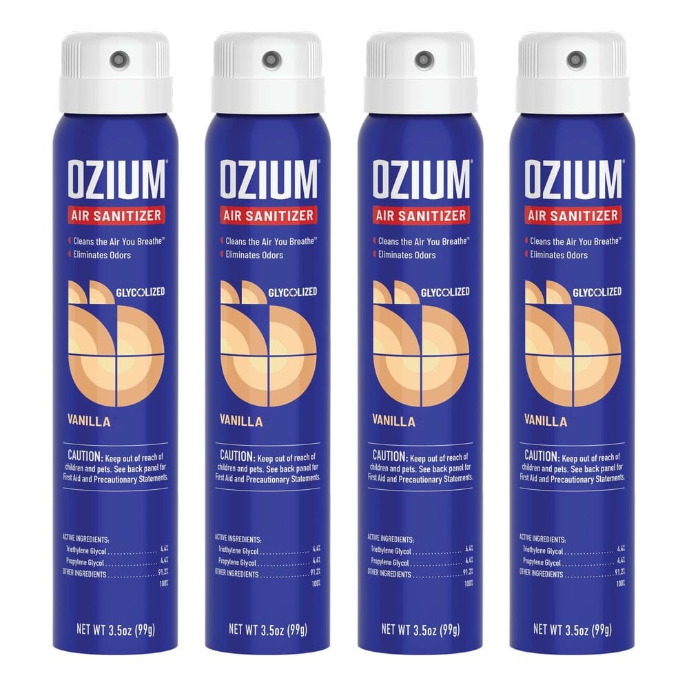 Desinfetante de ar e eliminador de odores Ozium 100mL com aroma de baunilha