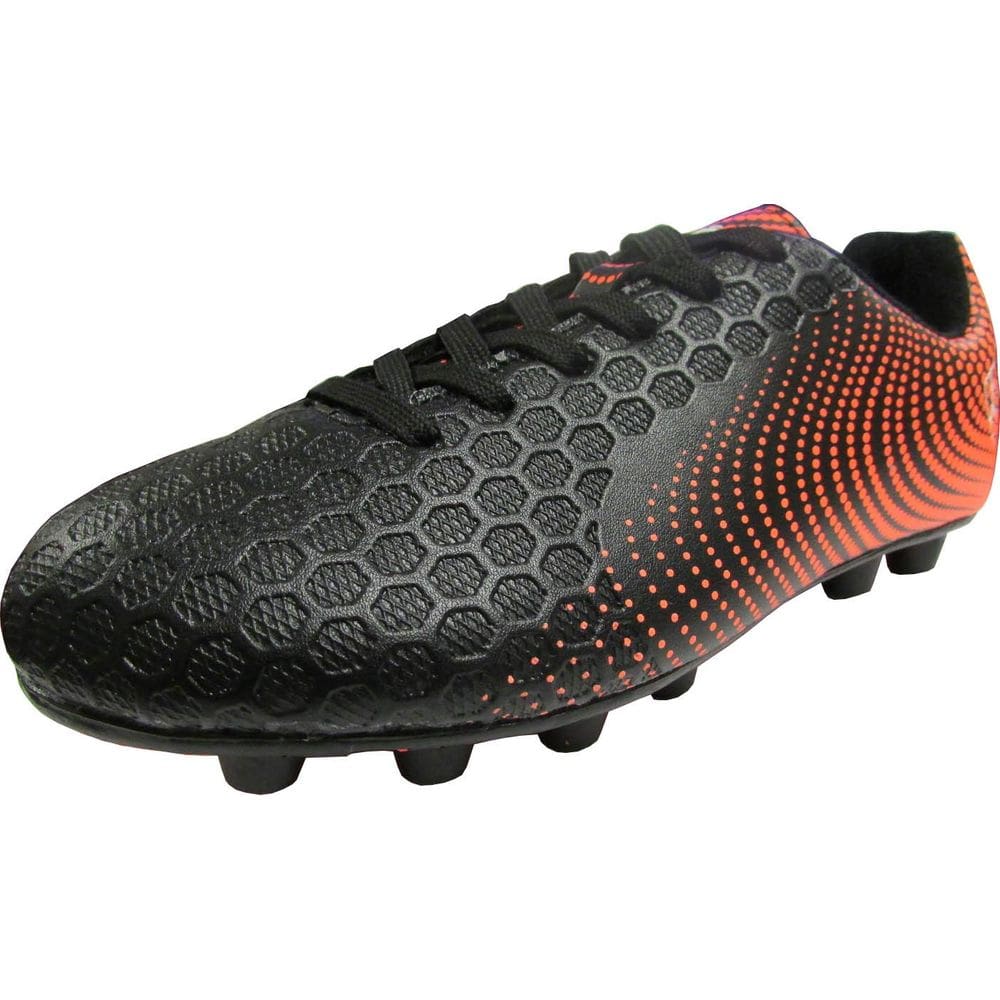 Tênis de futebol Vizari Stealth FG para crianças tamanho 4.5 preto/laranja